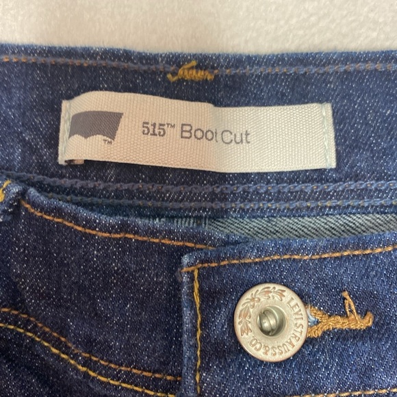 Levi's 515 boot cut blue jeans size 8 - Picture 2 of 12